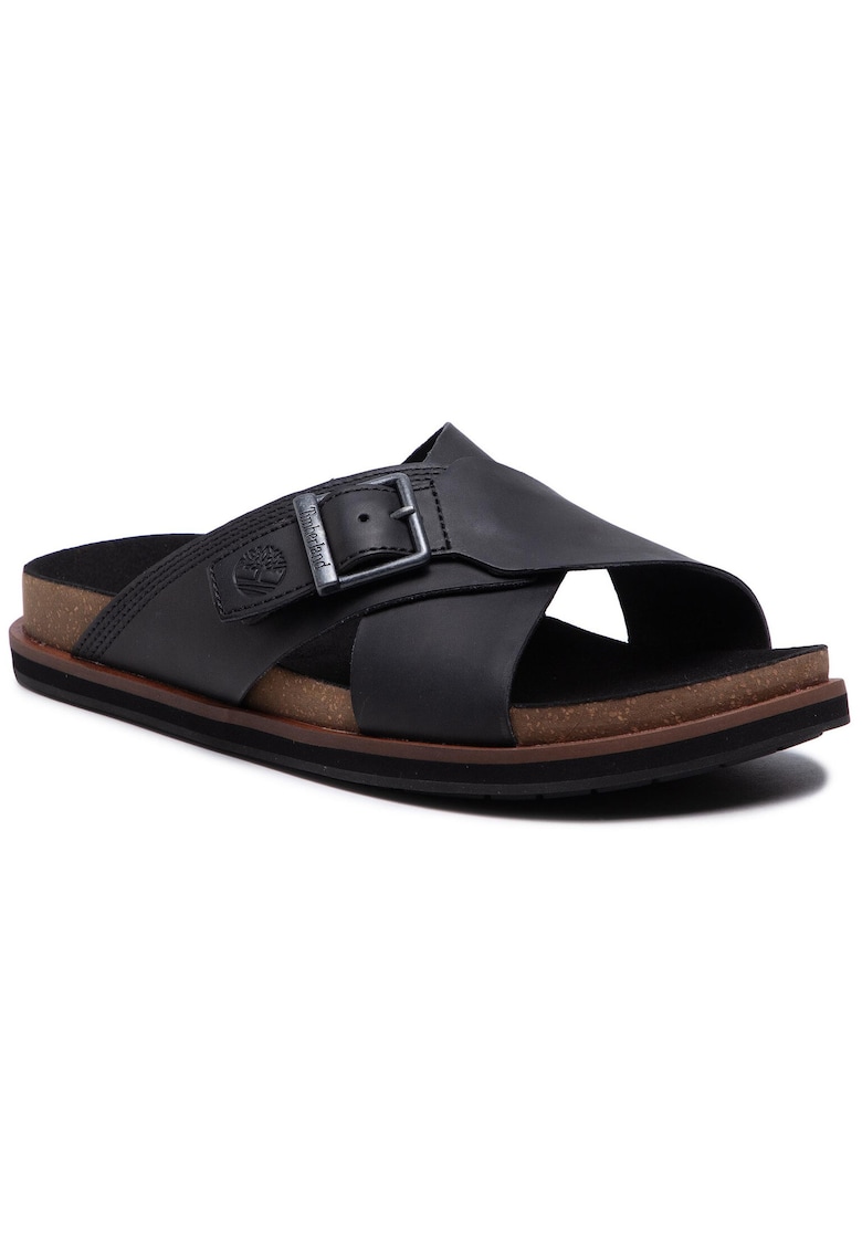 Timberland Slapi barbati TB0A2B650151 - Piele naturala - 43 EU - Negru