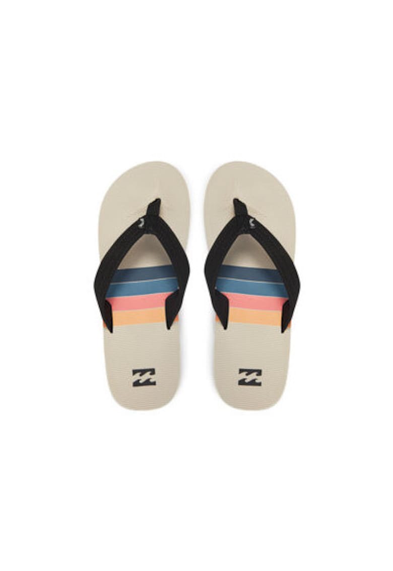 Papuci flip-flop barbati EBYL100019 - Textil - Bej/Negru
