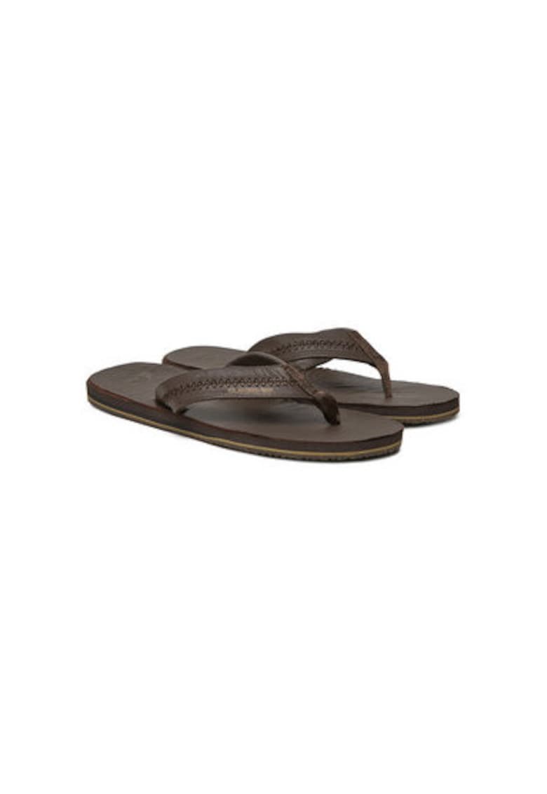 Papuci flip-flop barbati AQYL101302 - Piele ecologica - 47 EU - Maro Papuci flip-flop barbati AQYL101302 - Piele ecologica - 47 EU - Maro
