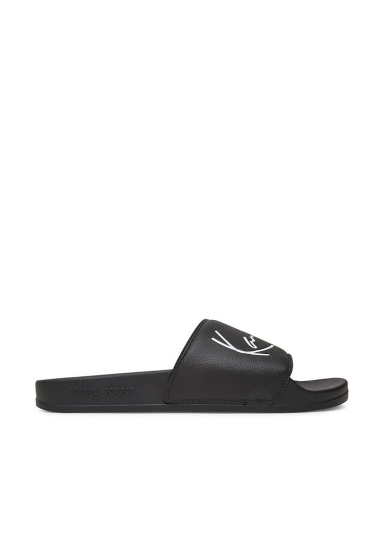 Slapi barbati 1031640 - Piele ecologica - Negru - Negru