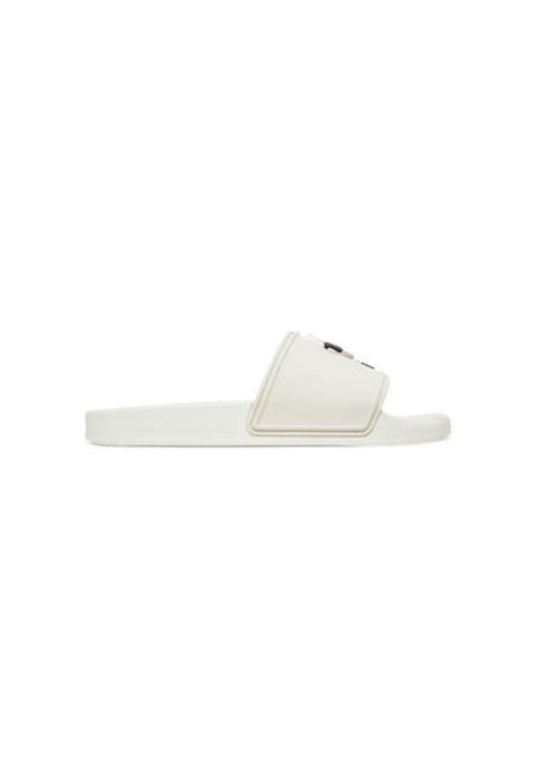 Slapi barbati KL70005A - Piele ecologica - 46 EU - Alb