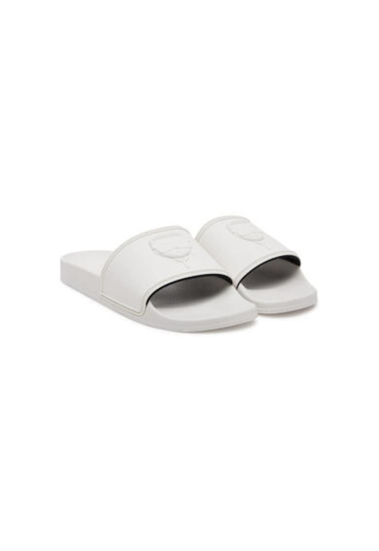 Slapi barbati KL70009A - Sintetic - 46 EU - Alb
