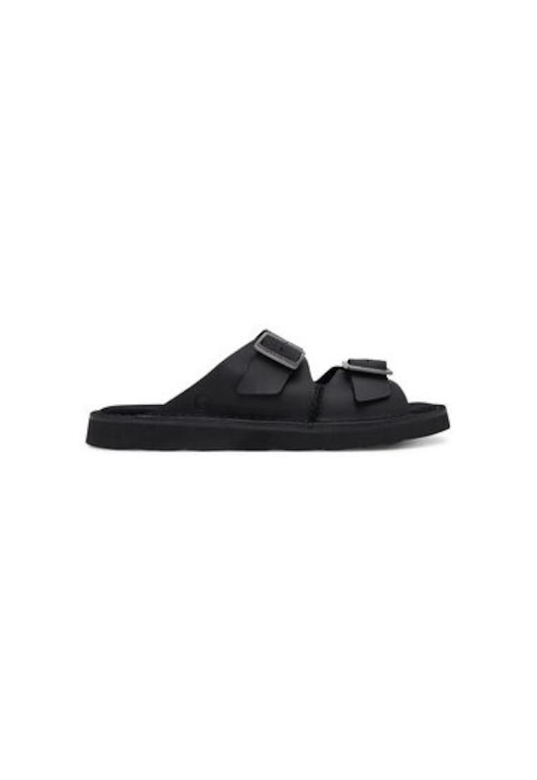 Slapi barbati 26180885 - Piele naturala - Negru - Negru