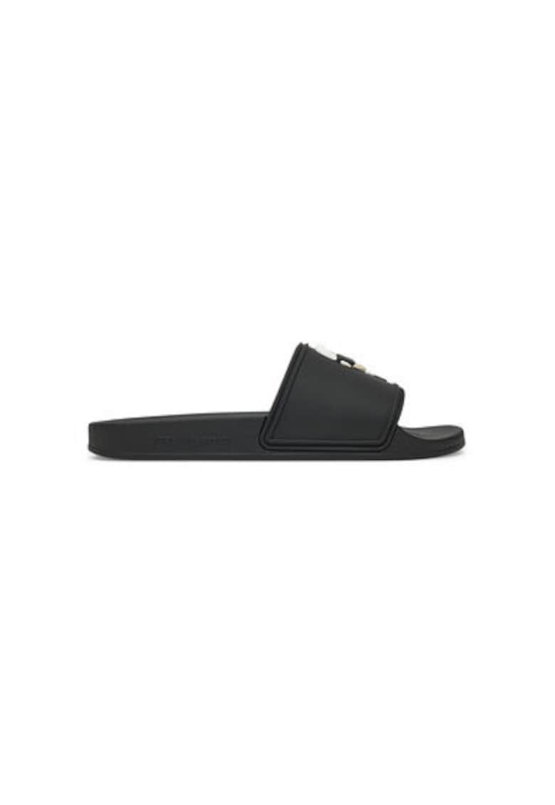 Slapi barbati KL70005A - Sintetic - 46 EU - Negru