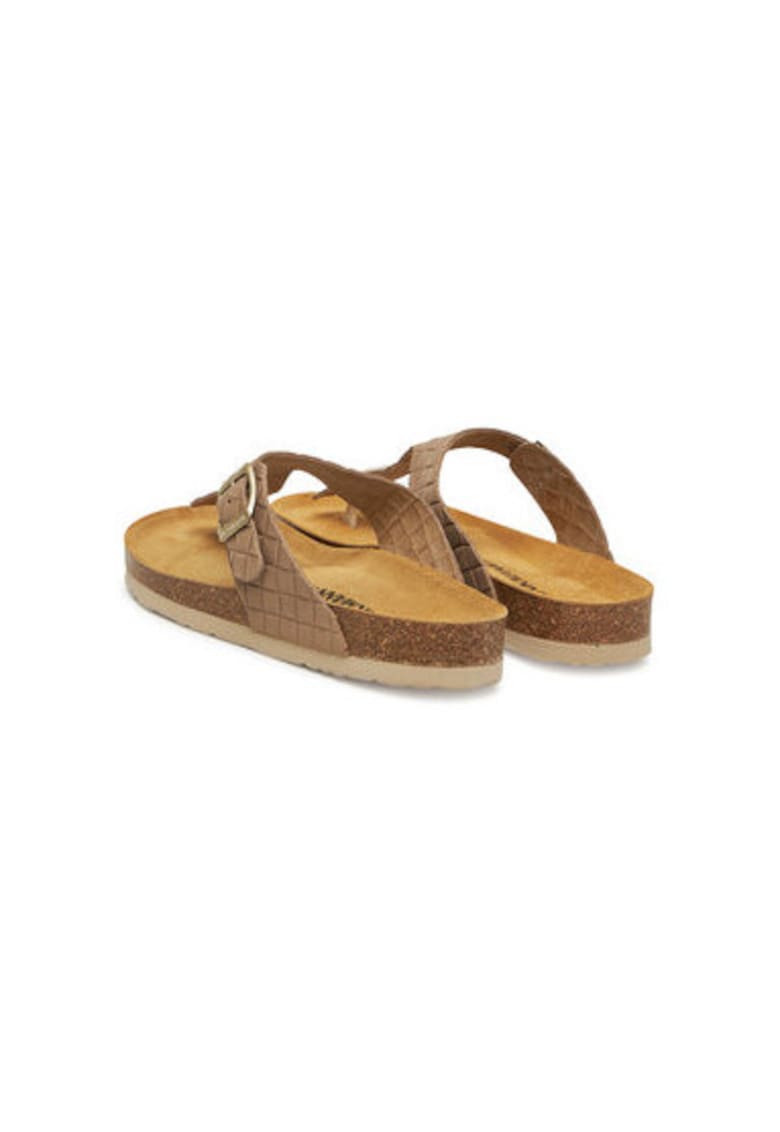 Papuci flip-flop dama Dr Brinkmann - 700687-21 - Piele naturala - Maro