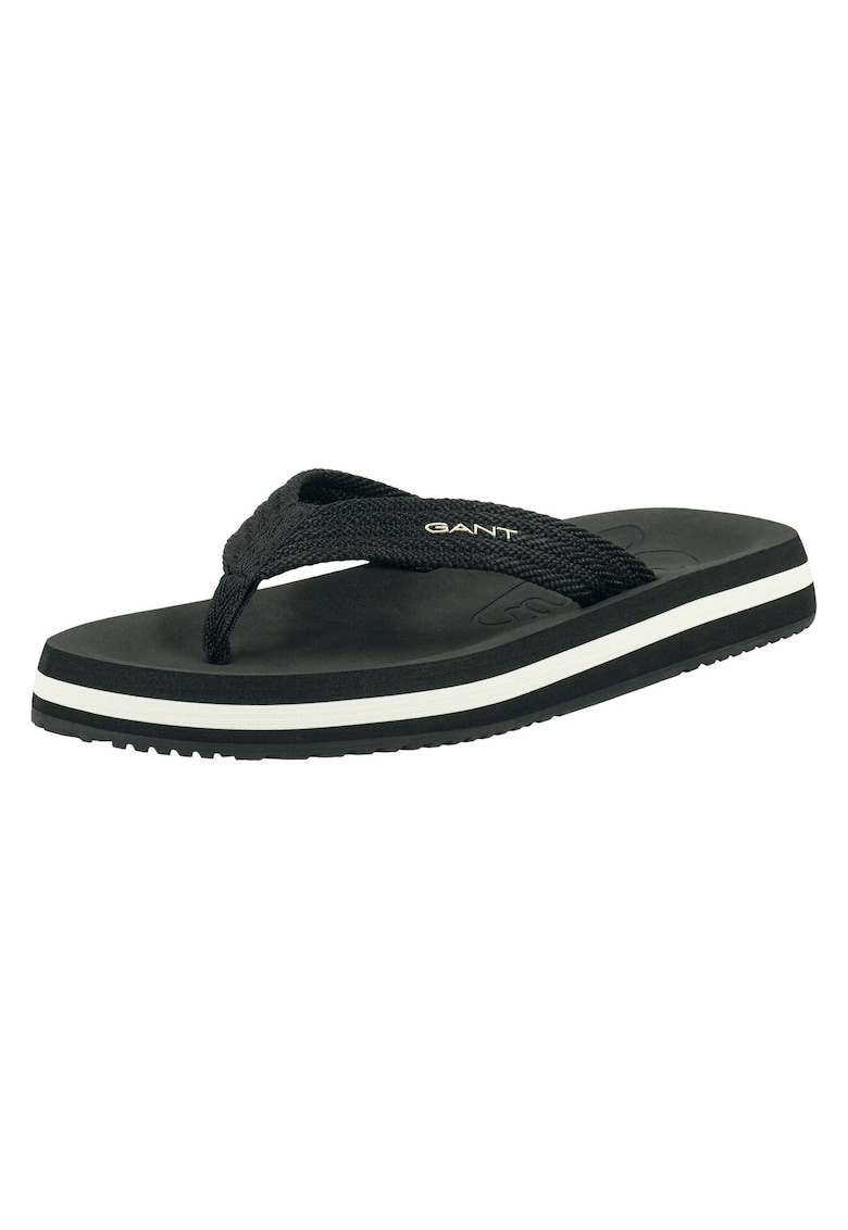 Papuci flip-flop dama 30599909 - Textil - Negru - Negru