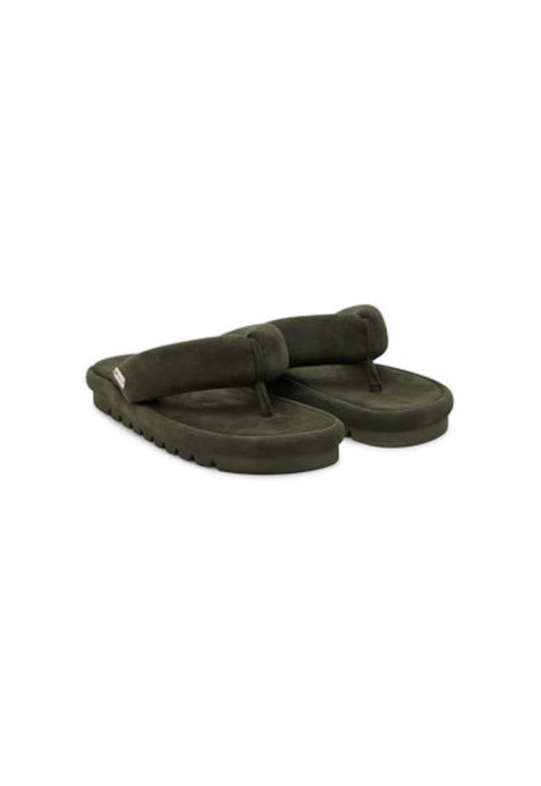 Papuci flip-flop dama HILARY - Piele naturala - Verde Papuci flip-flop dama HILARY - Piele naturala - Verde