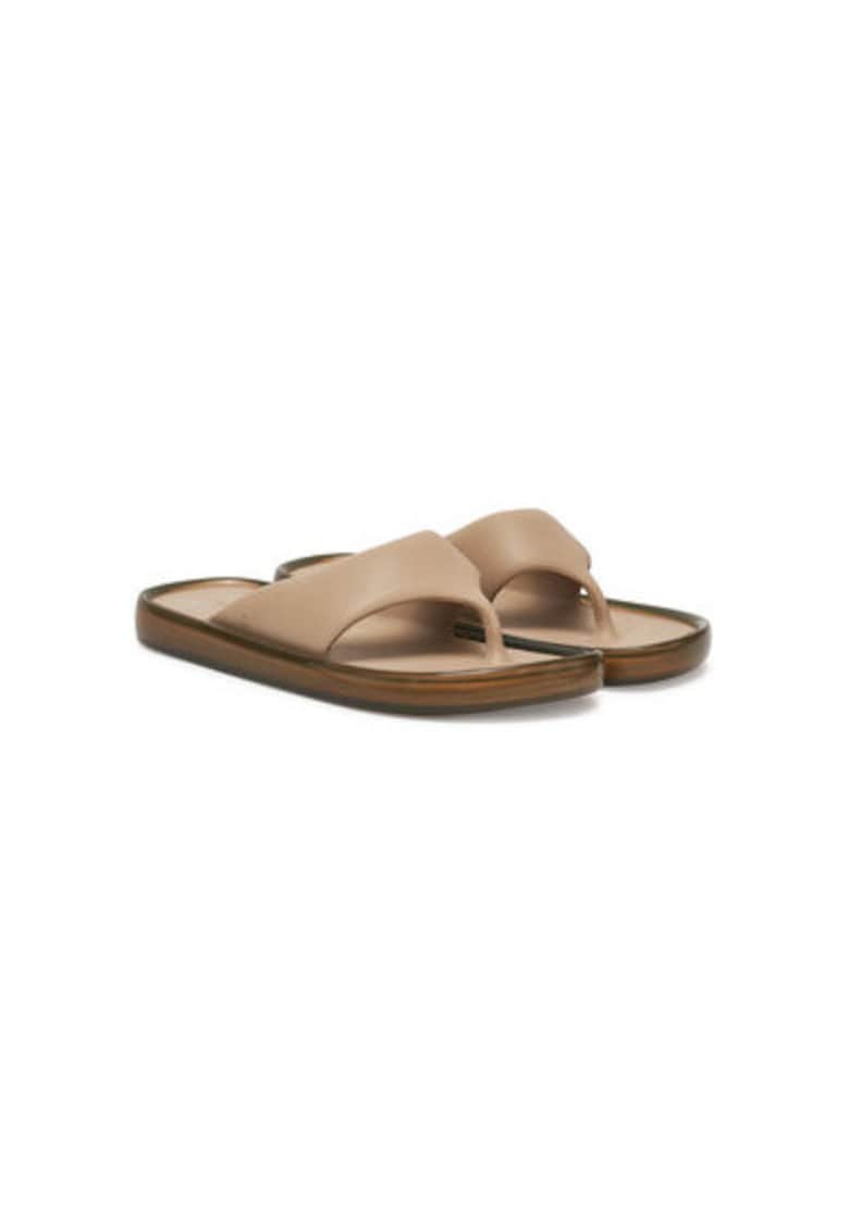 Papuci flip-flop dama M 33915 - Sintetic - Bej
