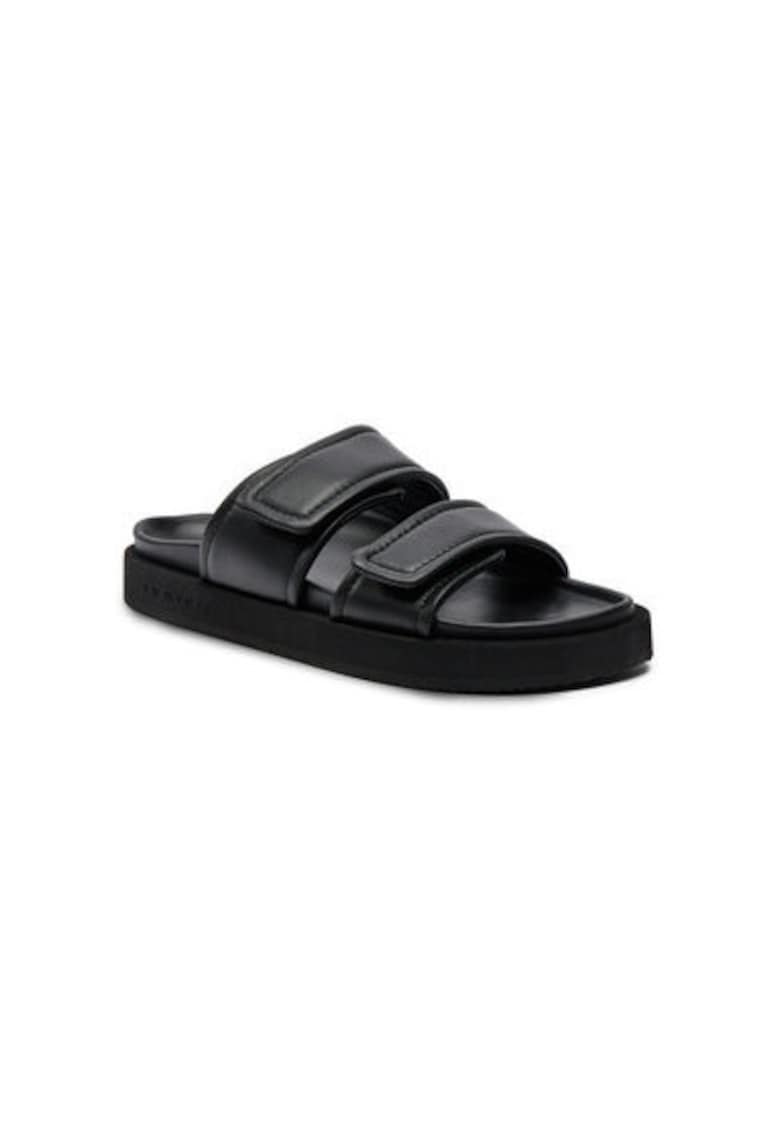 Slapi barbati 50102-477 - Piele naturala - Negru - Negru
