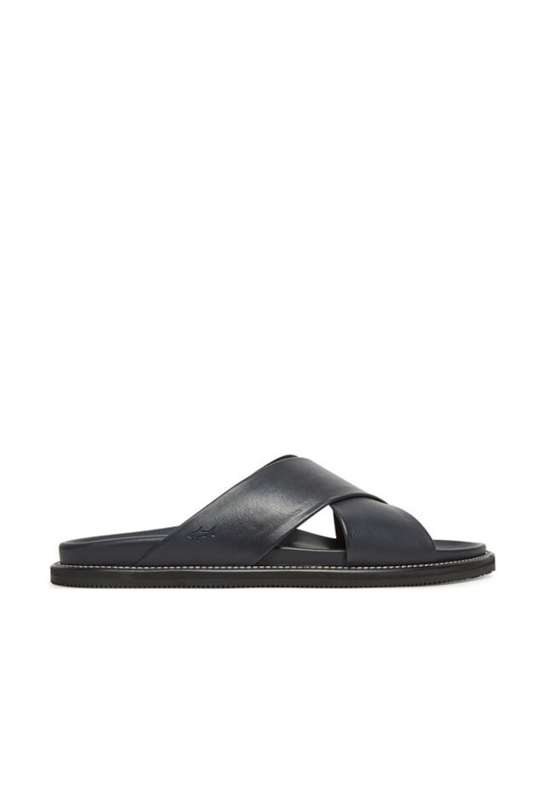 Slapi barbati 25418010 - Piele naturala - Bleumarin - Bleumarin