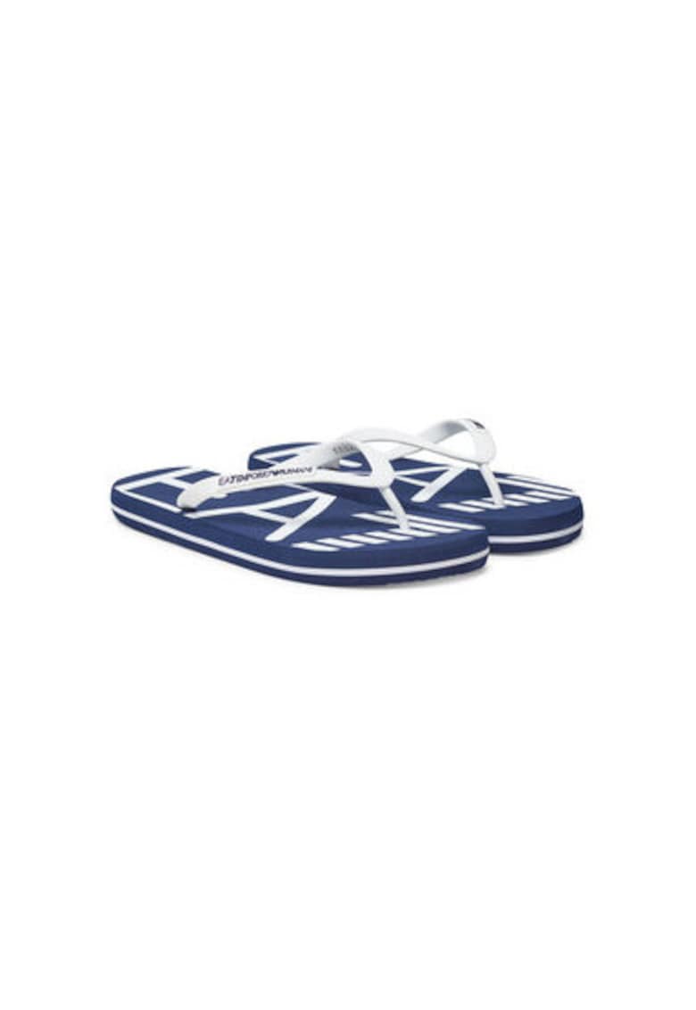 Papuci flip-flop barbati Emporio Armani - XCQ004 XK196 - Sintetic - Alb/Negru Papuci flip-flop barbati Emporio Armani - XCQ004 XK196 - Sintetic - Alb/Negru