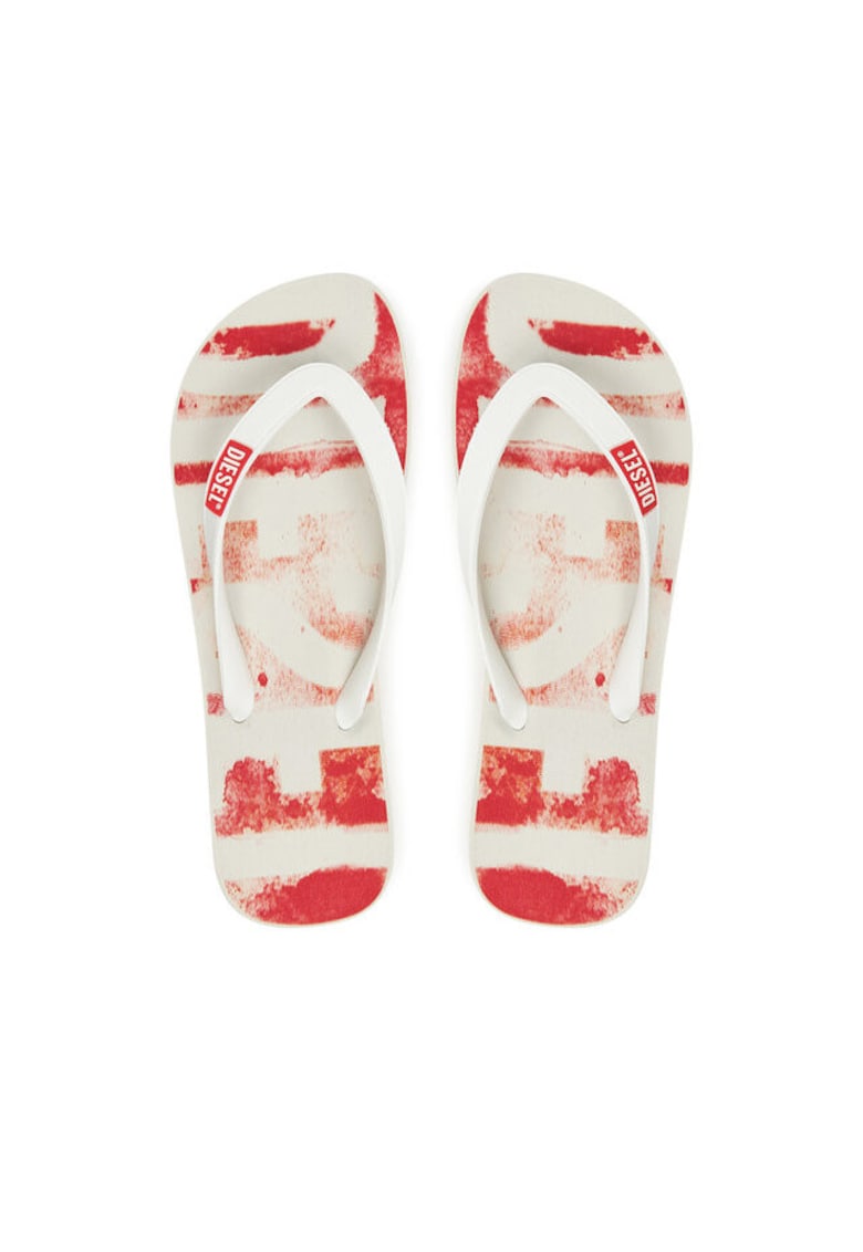Papuci flip-flop barbati Y03601P4070 - Sintetic - Alb