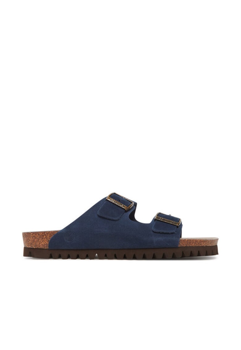 Slapi barbati G106239 - Piele naturala - Bleumarin - Bleumarin