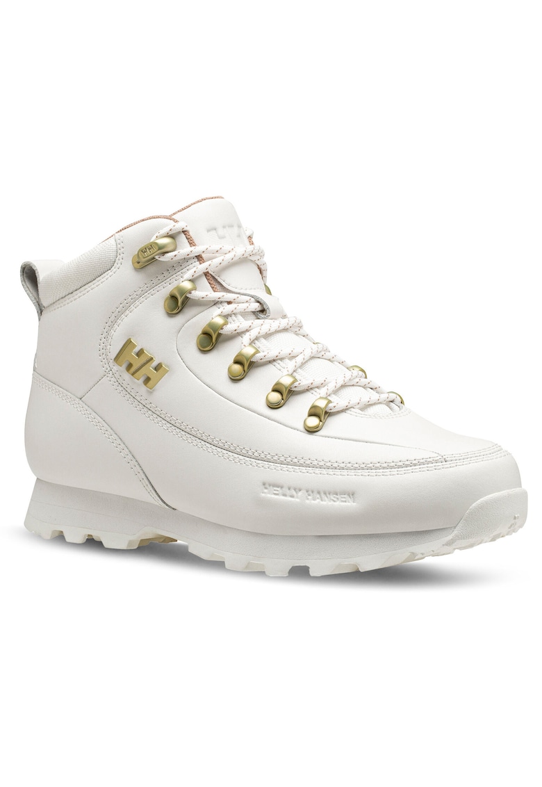 Bocanci trekking dama 12031 - Piele naturala - Alb