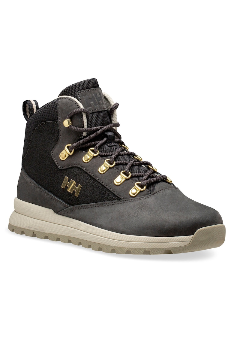 Bocanci trekking dama 11818 - Piele ecologica - Negru - Negru - Helly Hansen - imagine 1