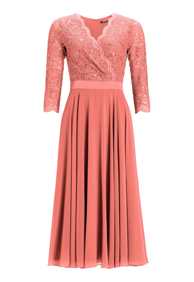 Rochie dama 5AE29100 - Poliester - Verde - Coral