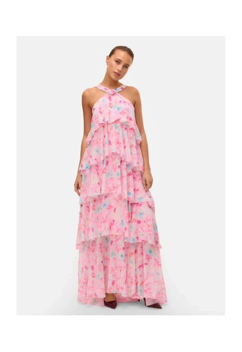 Rochie de seara dama 10295237 - Sintetic - Roz - Roz