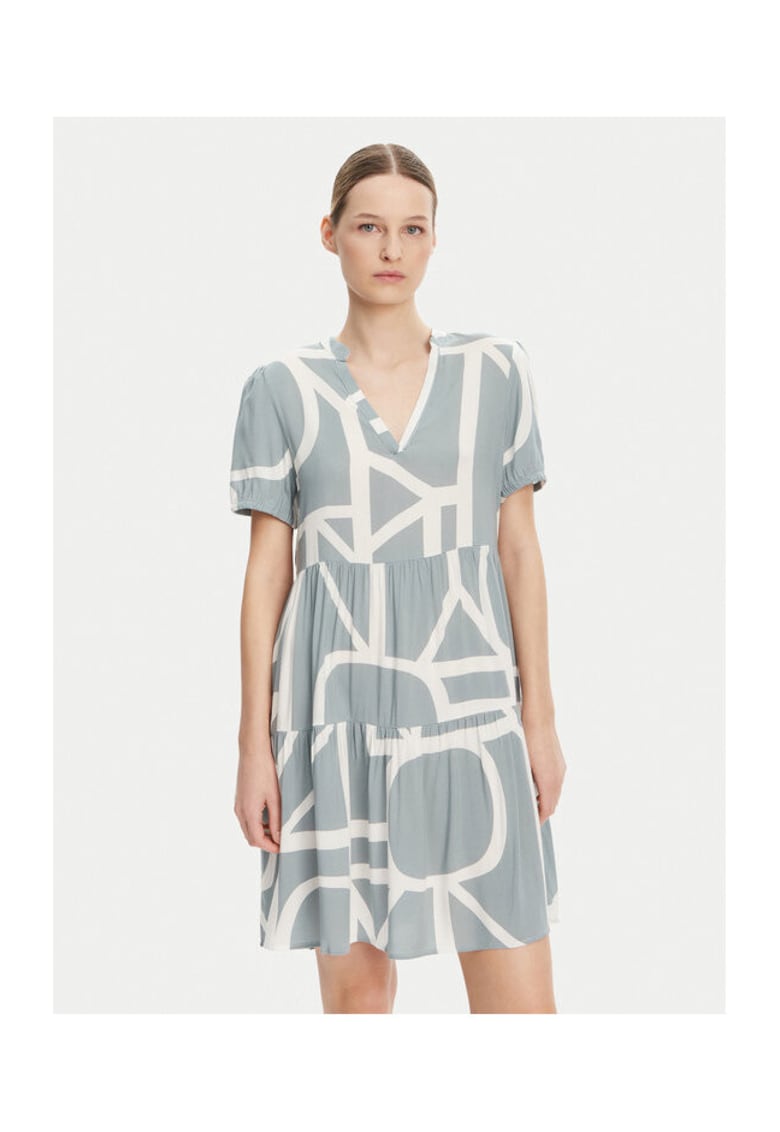 Rochie de vara dama 15222215 - Viscoza - Verde - Verde