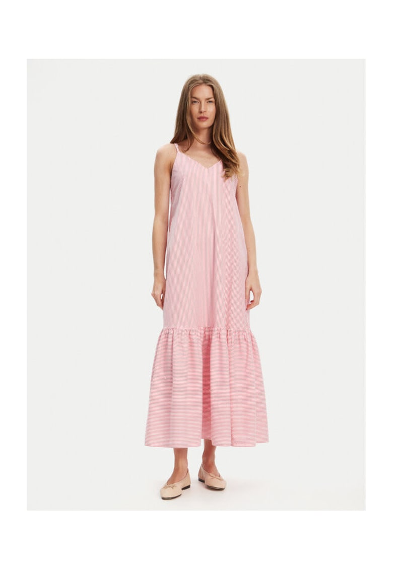 Rochie de vara dama 4SZRDV0B8 - Bumbac - Roz - Roz