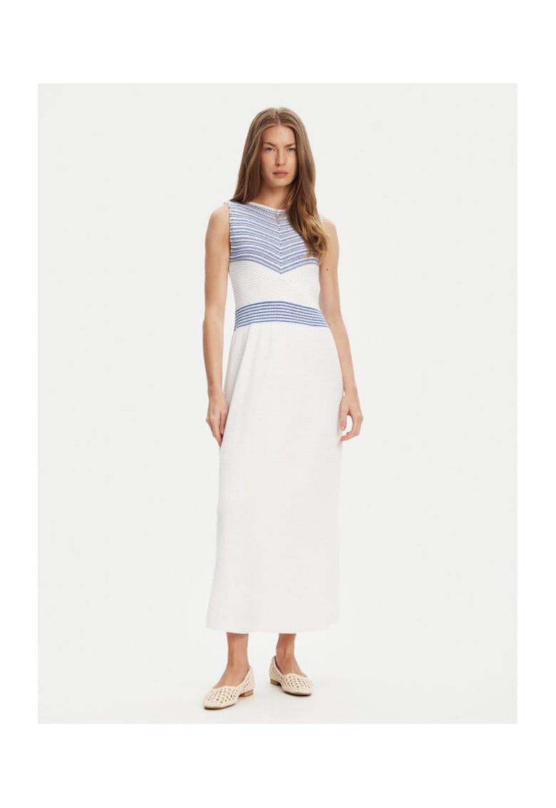 Rochie de vara dama 1194EV02A - Bumbac/Acril - Albastru - Albastru