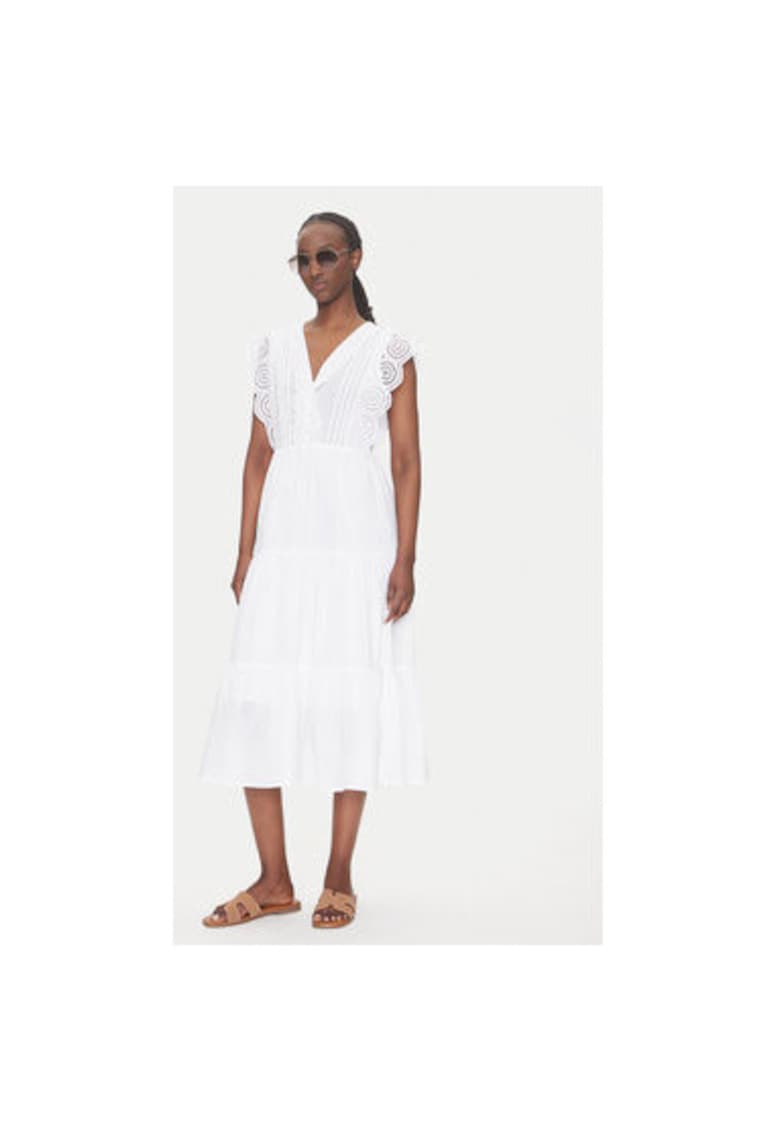 Rochie de vara dama 15350748 - Bumbac - Alb