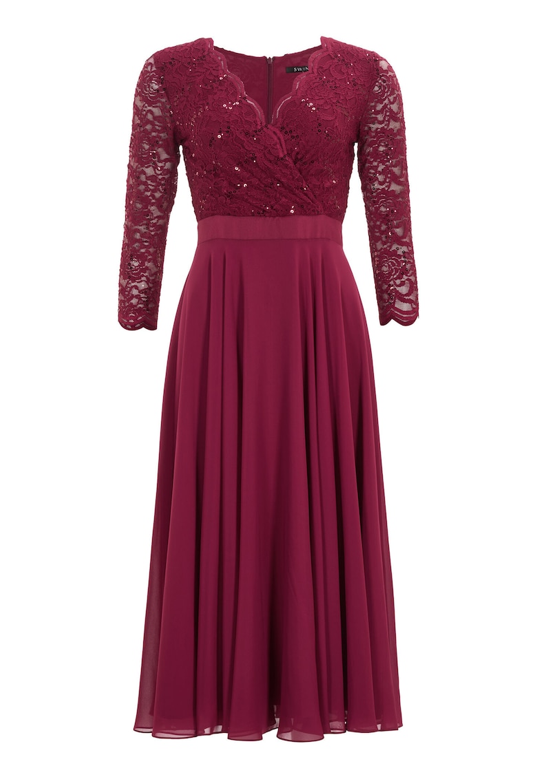 Rochie dama 5AE29100 - Poliester - Visiniu