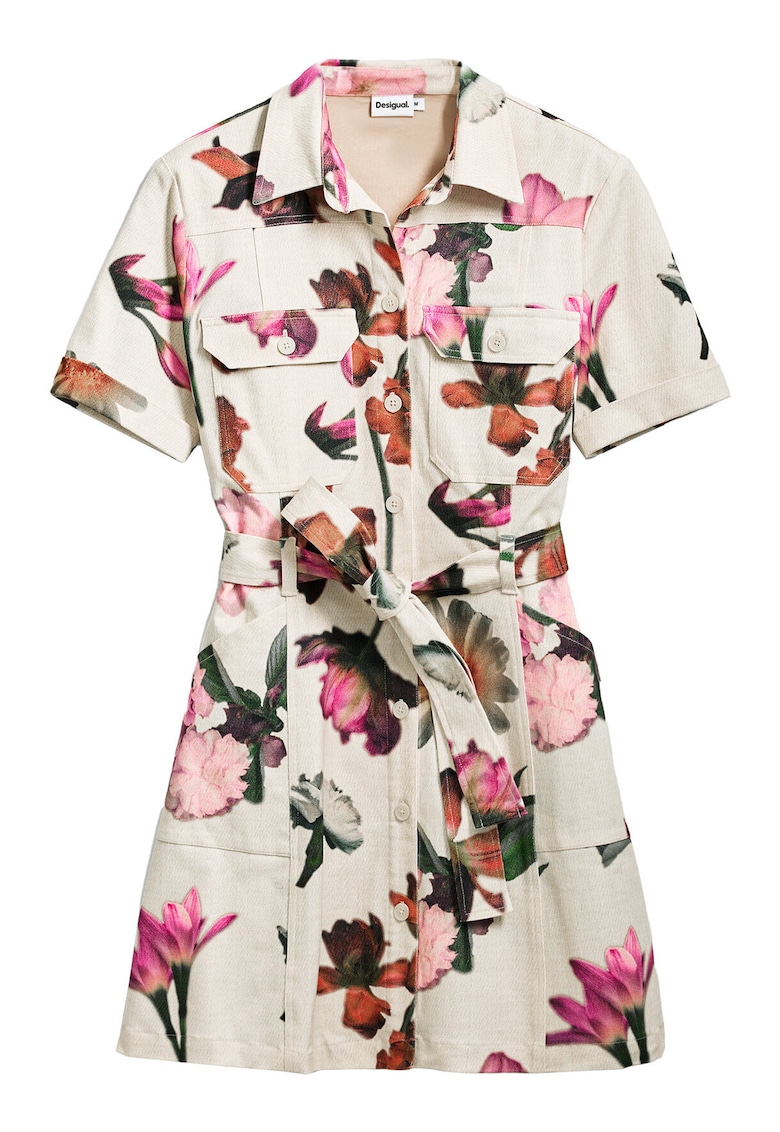 Camasa stil rochie dama 25SWVW13 - Bumbac - Ecru