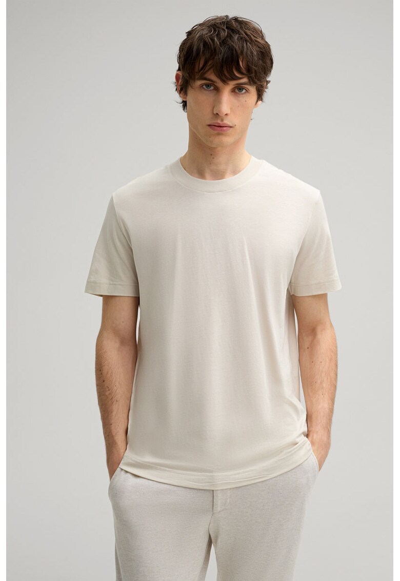 Tricou regular fit cu guler rotund 30045538 Tricou regular fit cu guler rotund 30045538