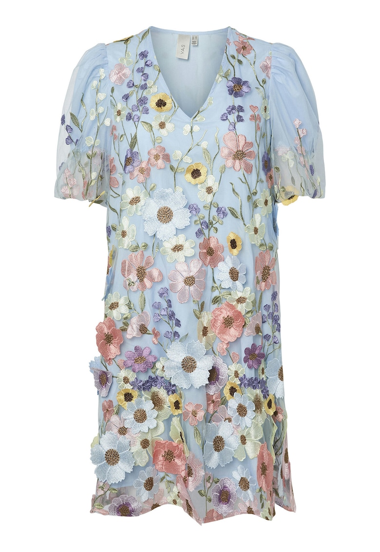 Rochie cocktail dama 26037387 - Sintetic - Albastru deschis - Albastru deschis