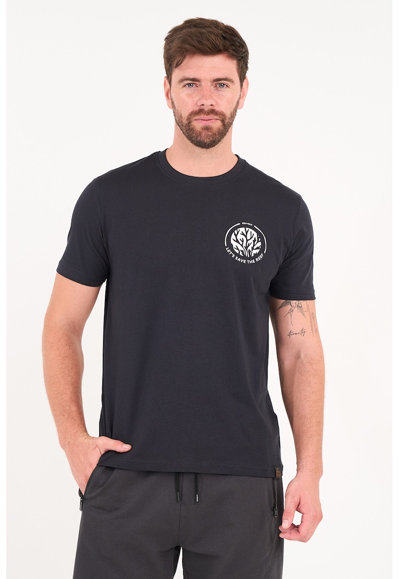 Tricou cu imprimeu logo pe partea din spate