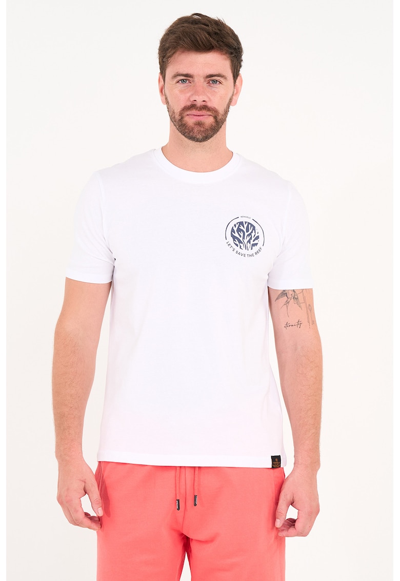 Tricou cu imprimeu logo pe partea din spate