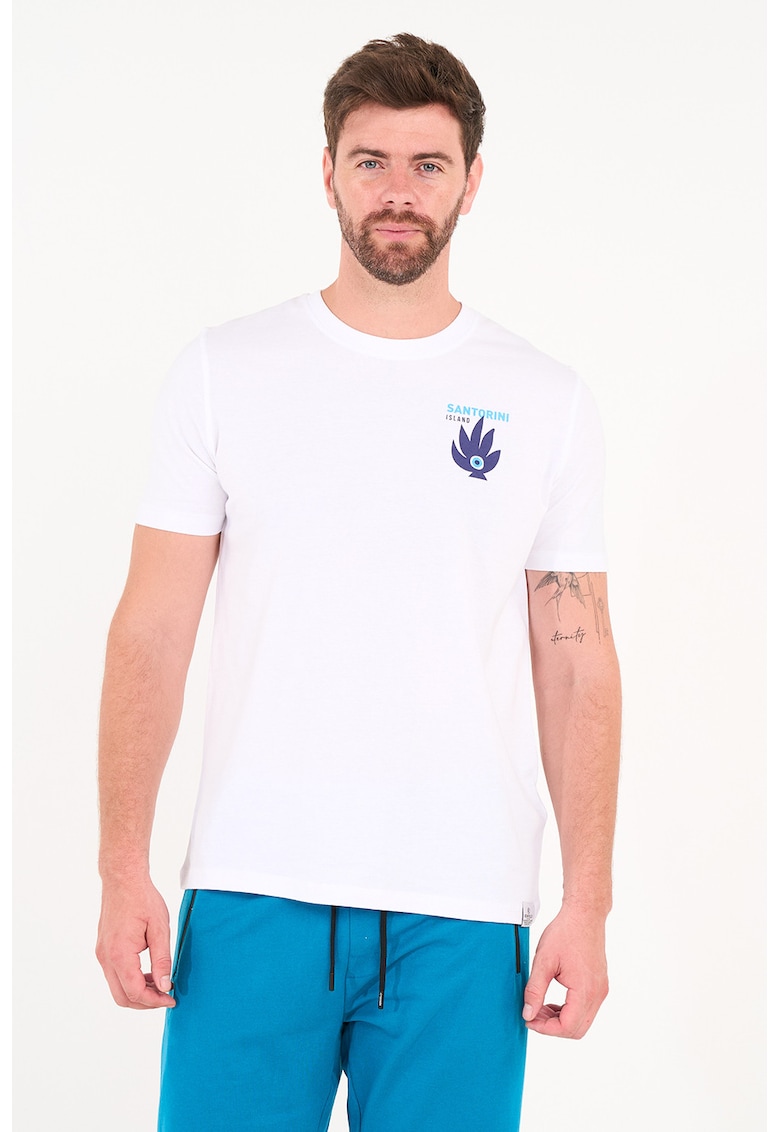 Tricou din bumbac cu imprimeu grafic pe piept