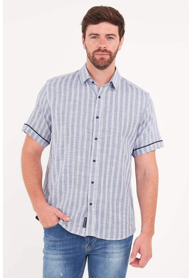 Camasa in dungi cu aspect tricotat fin