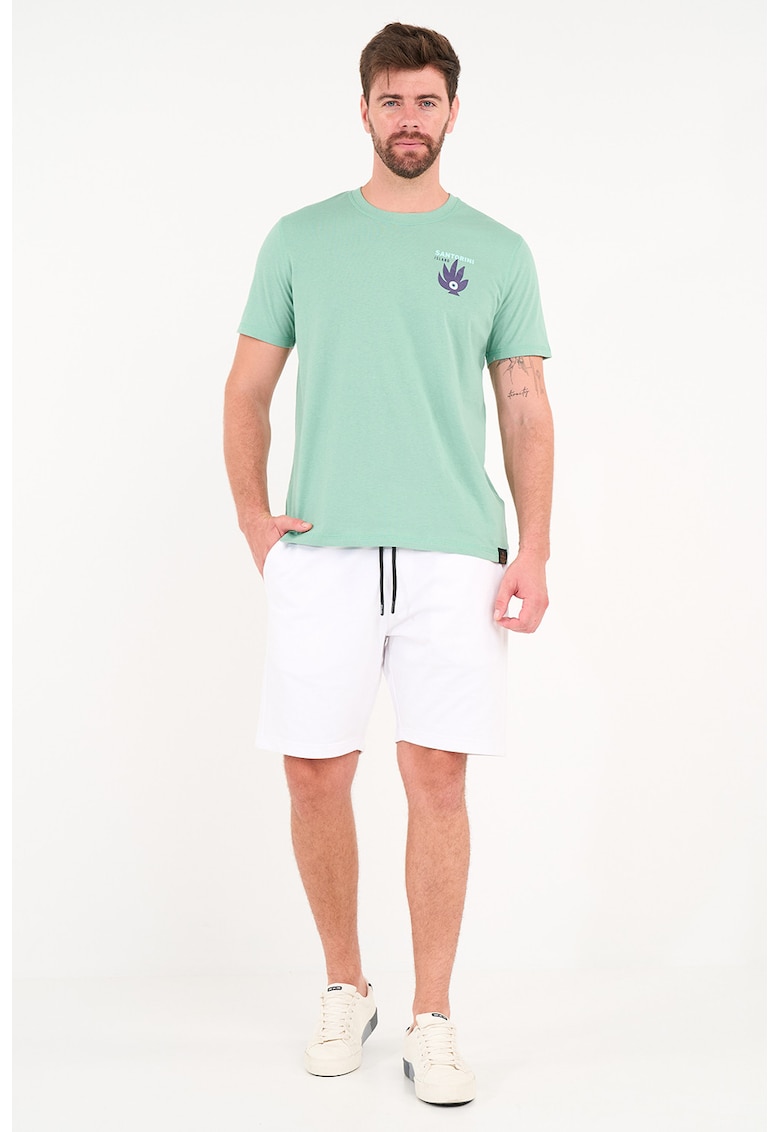 Pantaloni scurti cu snur - Alb