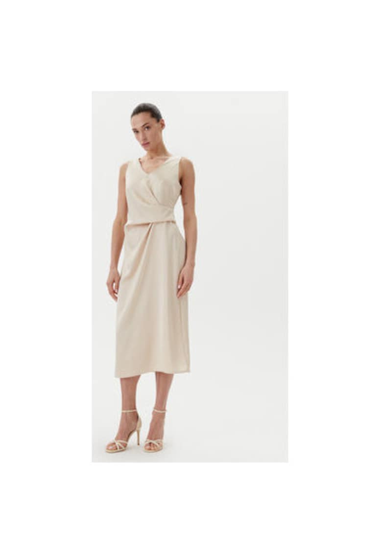 Rochie cocktail dama CFC0122928003 - Sintetic - Bej - Bej