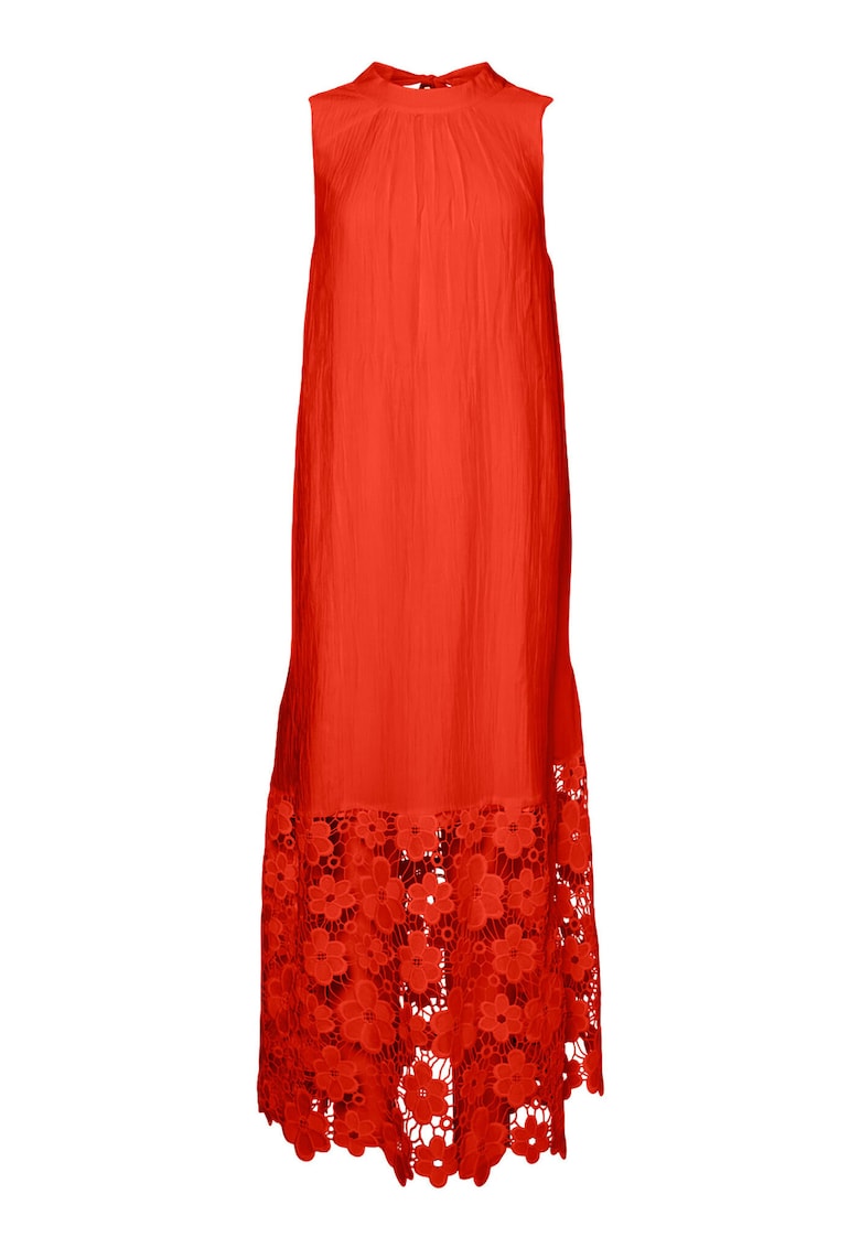 Rochie de vara dama 26037703 - Lyocell/Poliamida - Rosu
