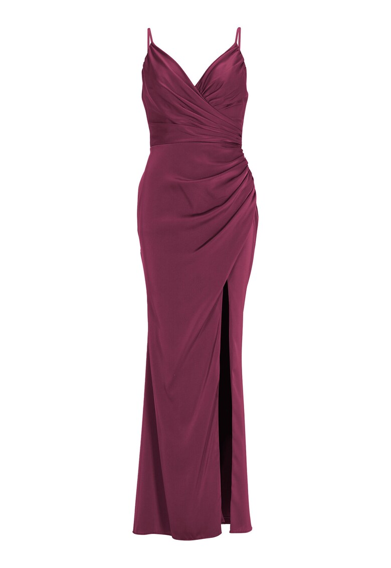 Rochie dama 5AI075HK - Poliester - 67974 - Visiniu