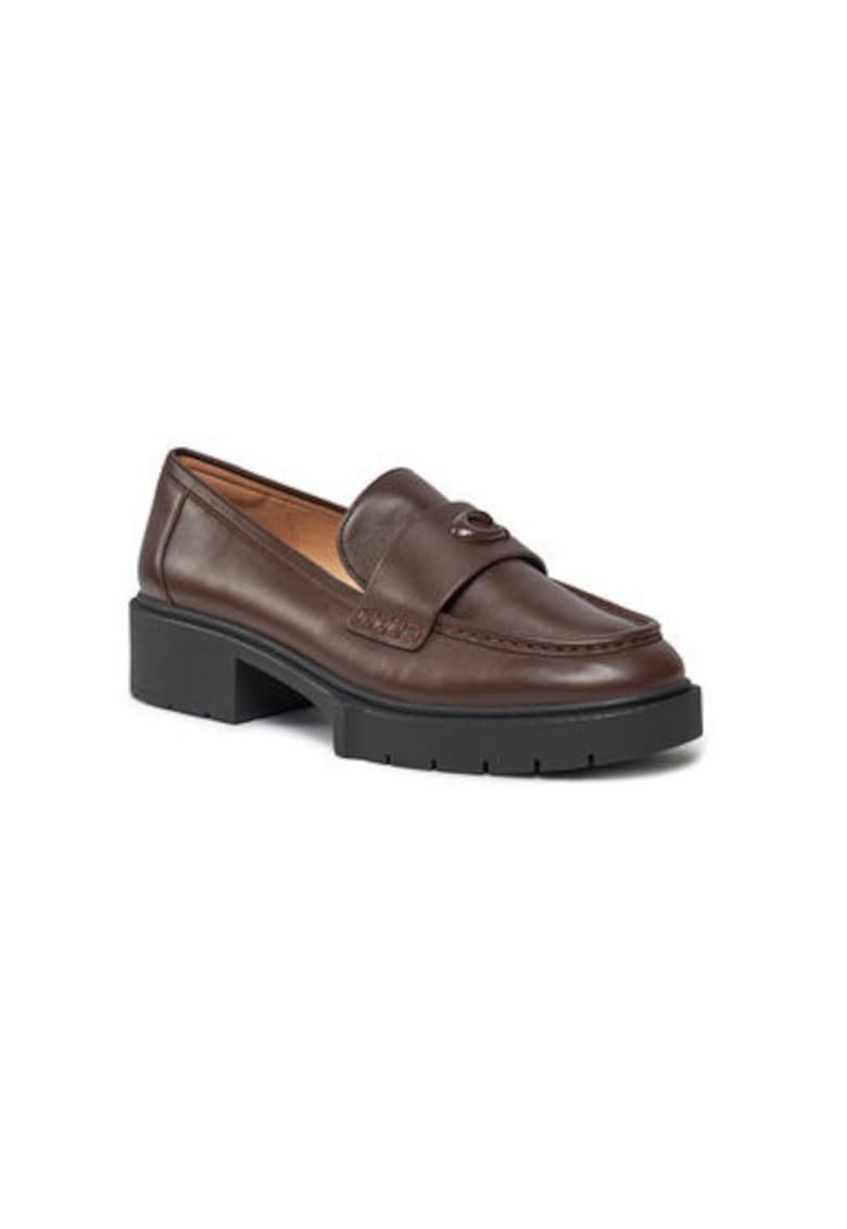 Mocasini dama CB990 - Piele naturala - Maro