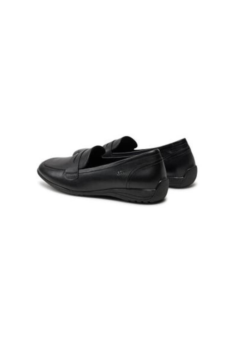 Mocasini dama 74822 - Piele naturala - Negru - Negru