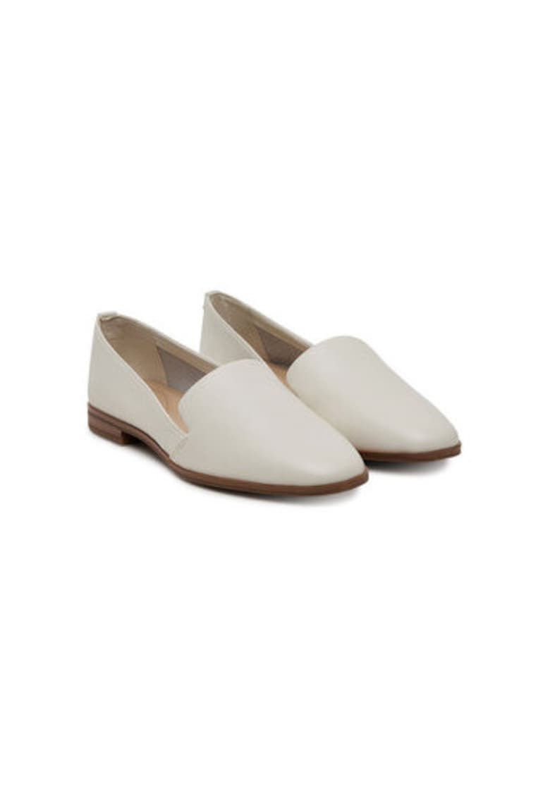 Mocasini dama 13621096 - Piele naturala - Alb - Alb