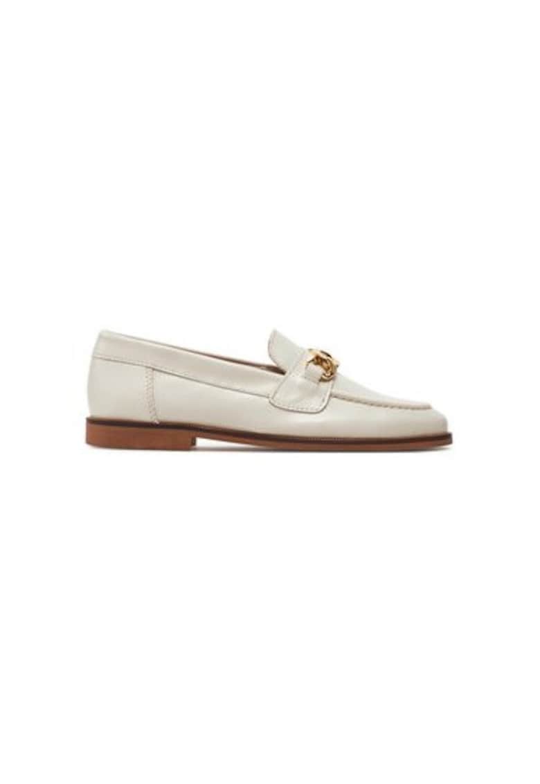Mocasini dama 12779 - Piele naturala - Bej - Bej