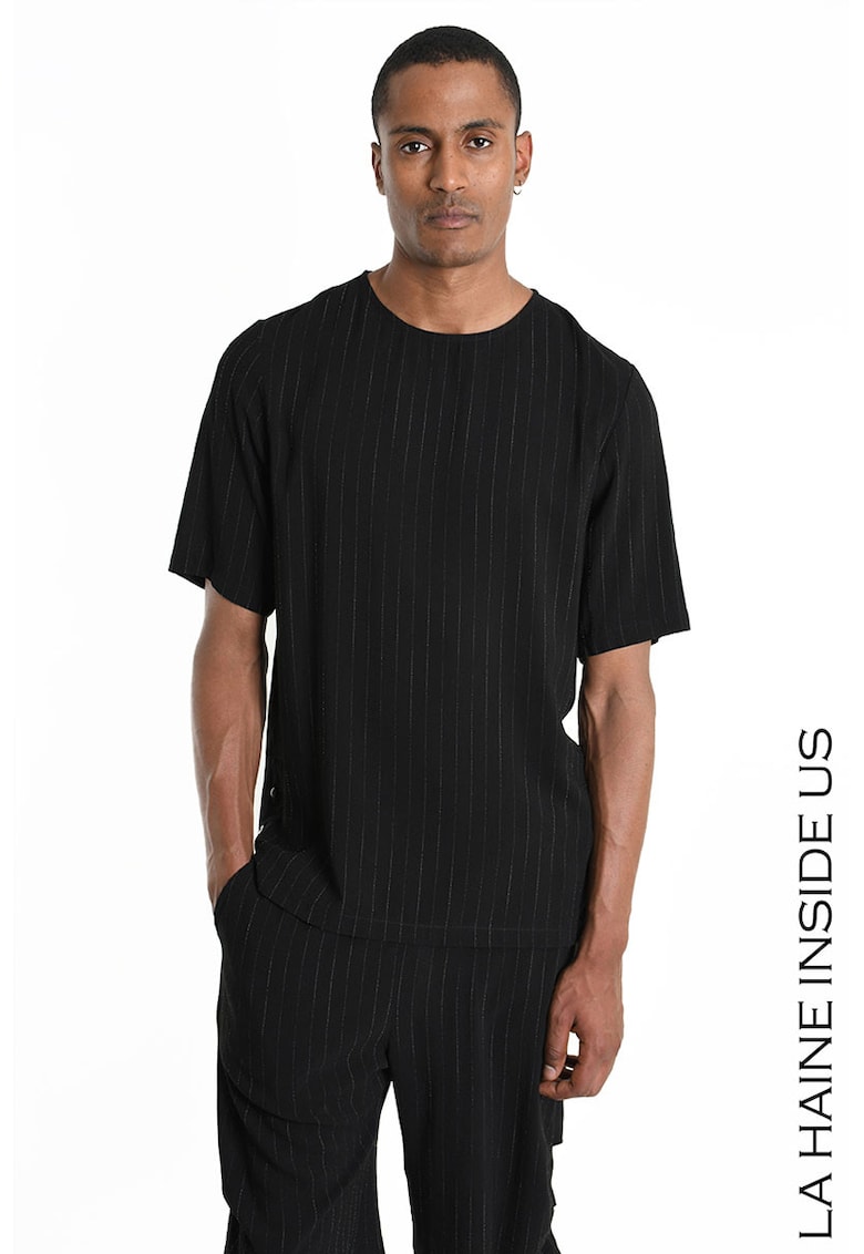 Tricou oversized cu print stripes