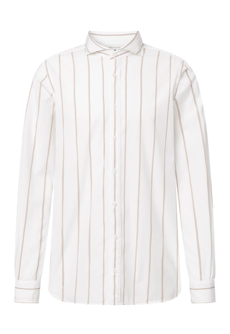 Cămașă regular fit cu imprimeu în dungi - Bej