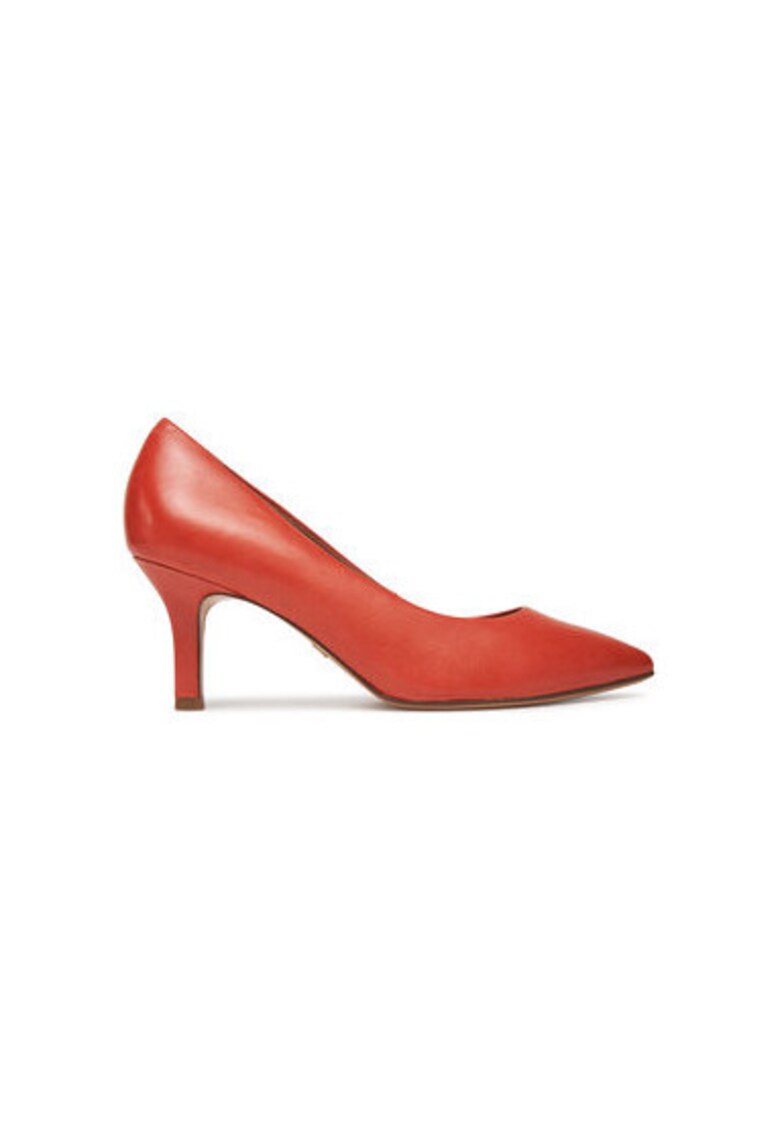 Pantofi dama 1-22434-41 6A6 - Piele naturala - Portocaliu - Portocaliu