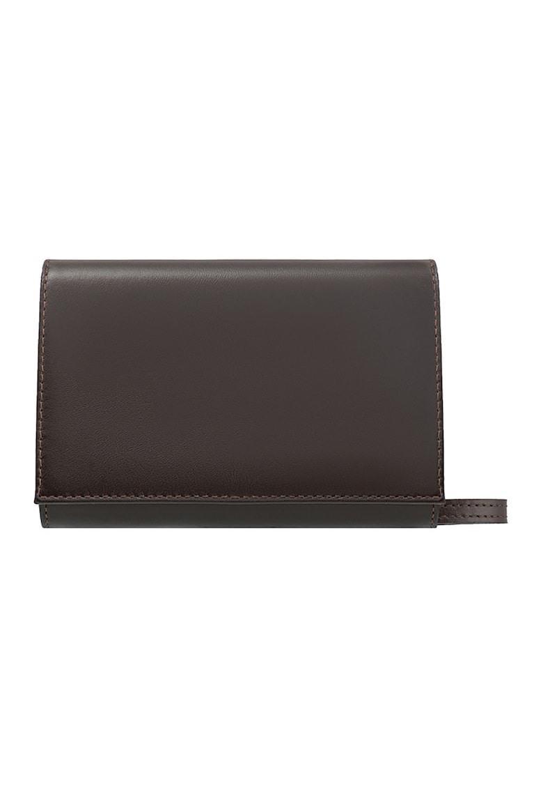 Geanta crossbody de piele - Maro inchis