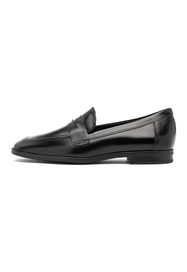 Pantofi loafer uni de piele intoarsa - Negru