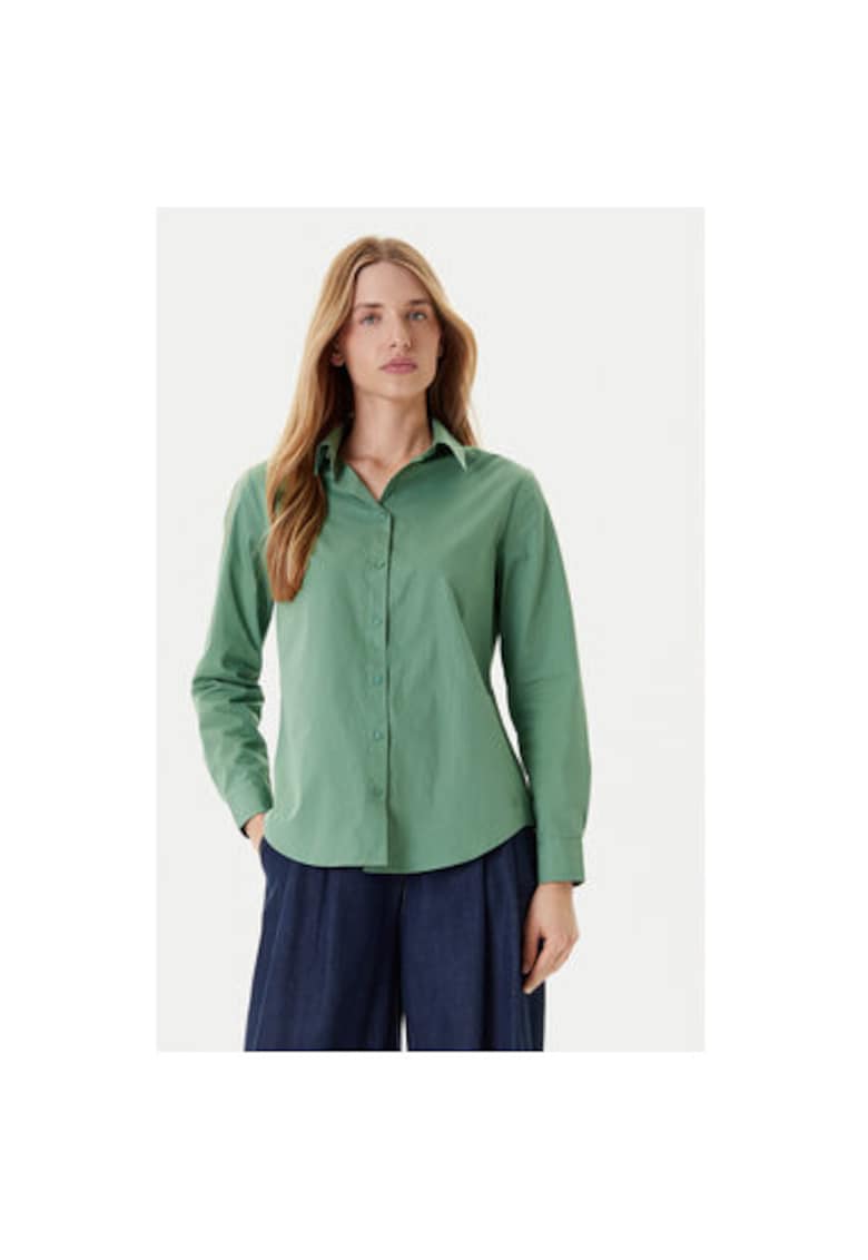 Camasa dama 5HAXDQ0AX - Bumbac - Verde - Verde