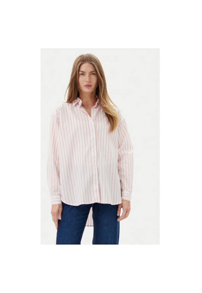 Camasa dama PL304975 - Bumbac - Roz - Roz