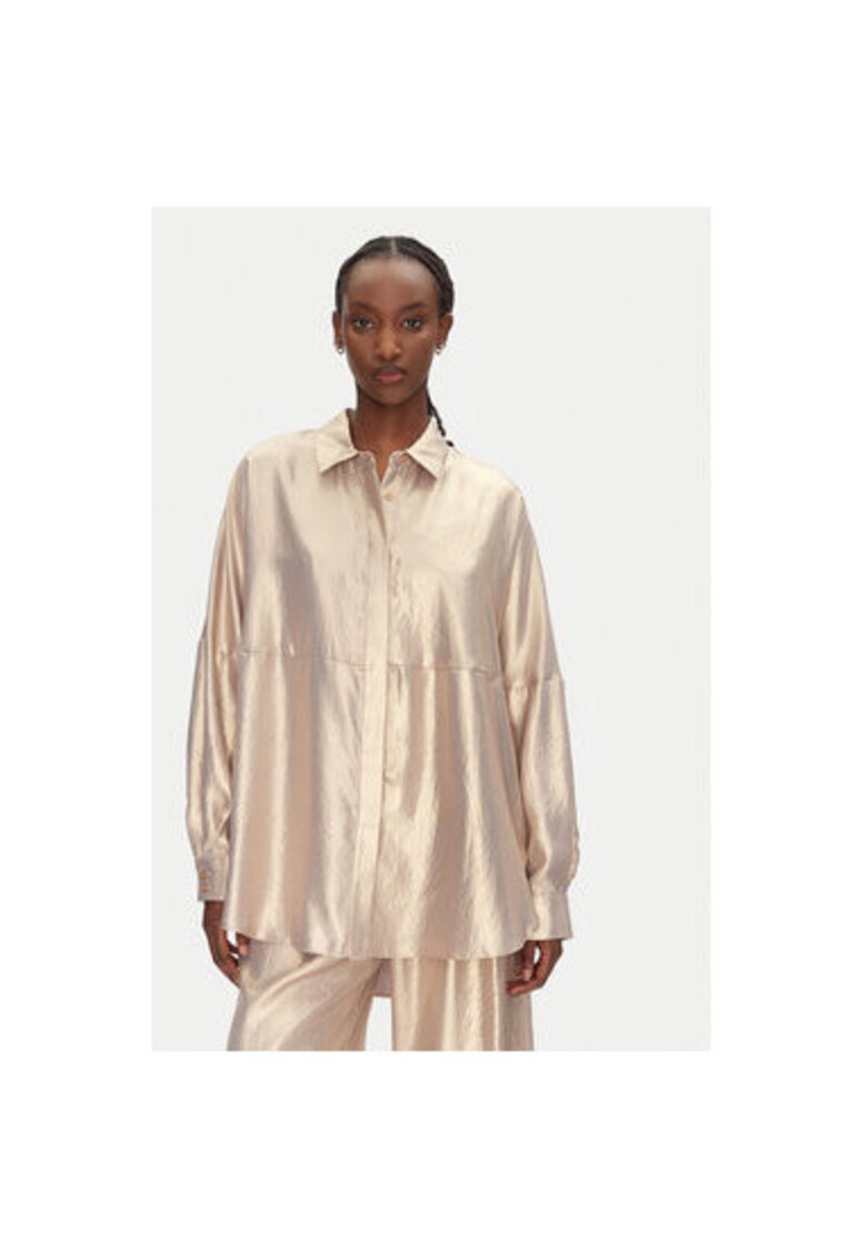 Camasa dama 53-7016 - Poliester - Auriu - Auriu