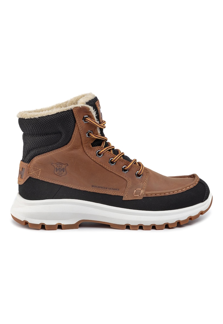 Bocanci trekking barbati 11422 - Piele naturala - Maro - Maro